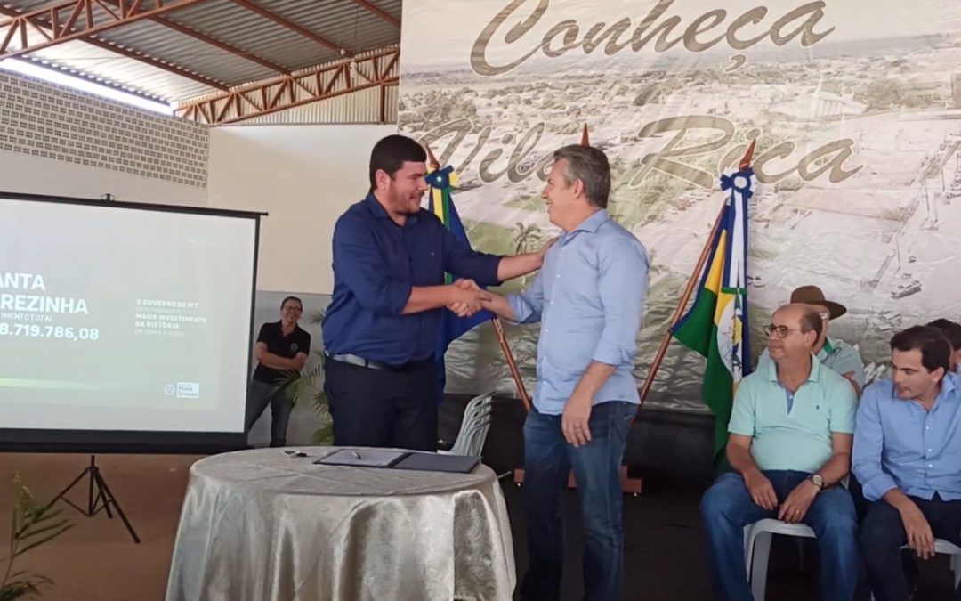 Governador Mauro Mendes visita a região do Araguaia e destina mais de R$ 8 milhões em recursos para Santa Terezinha