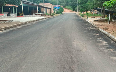 Prefeitura de Santa Terezinha revitaliza ruas do Setor Meu Lar com aplicação de lama asfáltica
