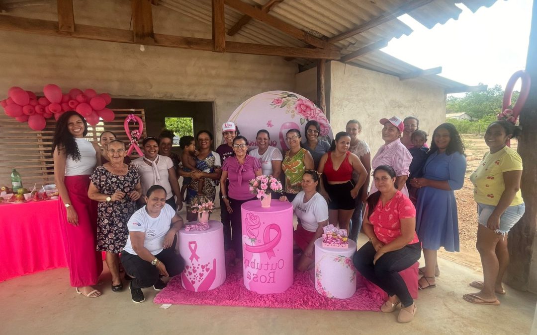 Secretaria de Saúde de Santa Terezinha realiza ações da Campanha Outubro Rosa na cidade e na zona rural